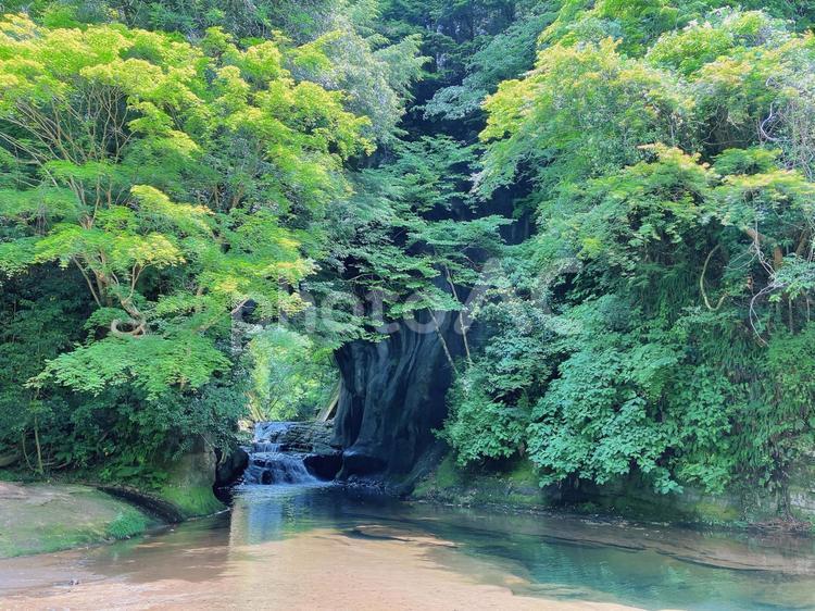 濃溝の滝・亀岩の洞窟 濃溝の滝,亀岩の洞窟,千葉県の写真素材