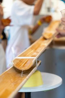 フードフォト フードフォト 流しそうめん,フード,夏の写真素材