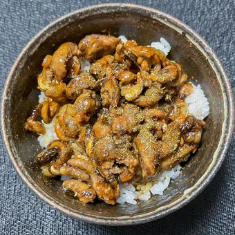 うなぎの肝焼き丼 肝焼き,スタミナ料理,鰻の肝焼き丼の写真素材