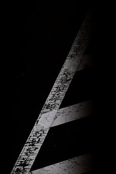 ゼブラゾーン（白黒） ゼブラゾーン,導流帯,斜めの写真素材