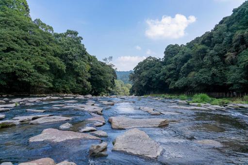 関之尾公園 川,河川,関之尾公園の写真素材