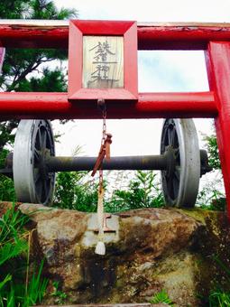 鉄道神社 長野,長野県,小海線の写真素材