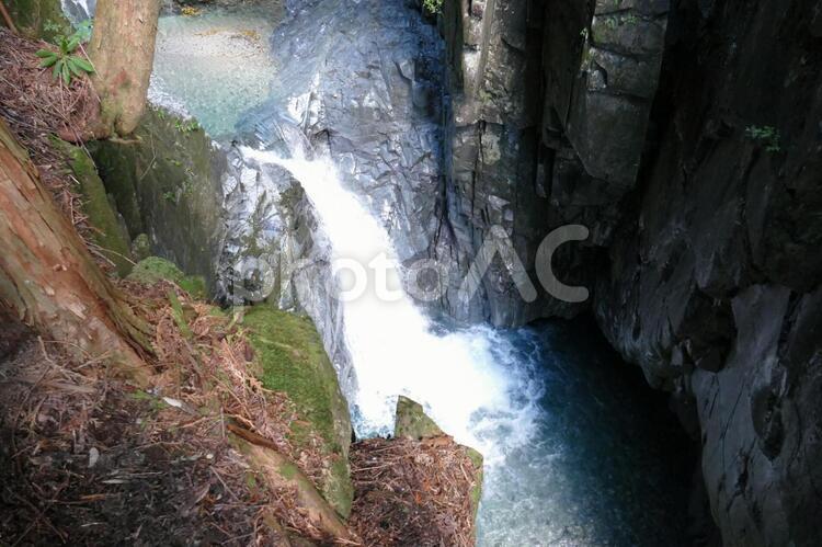 付知峡　滝　岐阜県 付知峡,神秘,森の写真素材