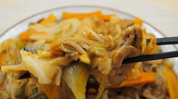 自家製・野菜炒めカレー風味（食べる） 野菜炒め,カレー風味,自家製の写真素材