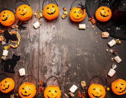 ハロウィンフレーム ハロウィンフレームの写真