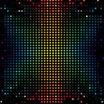 カラフルなドットのハーフ・トーンの写真