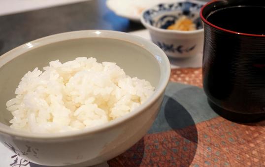 白米 白米 白米,ご飯,茶碗の写真素材