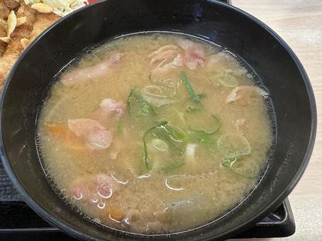 豚汁 豚汁の写真