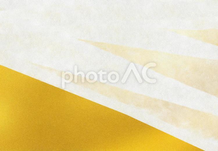 白色の和紙に金色の模様の背景画像 背景,和風,和の写真素材