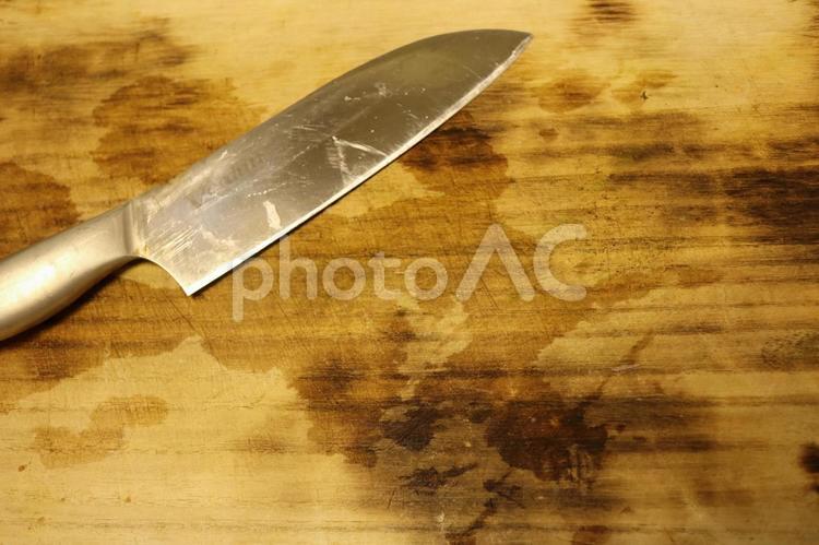 包丁とまな板 キッチン用品,包丁,まな板の写真素材