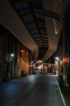 尾道商店街 尾道本通商店街,商店街,田舎の写真素材