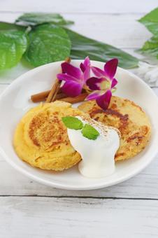 おからパンケーキの写真