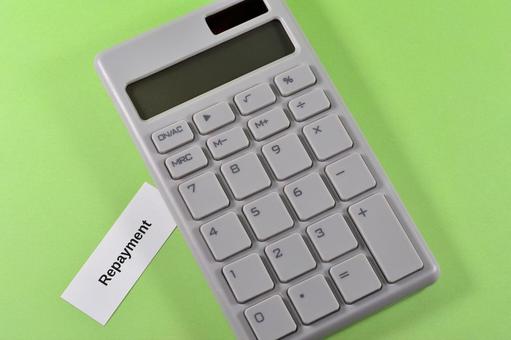 電卓とrepaymentで返済のイメージ 電卓とrepaymentで返済のイメージの写真