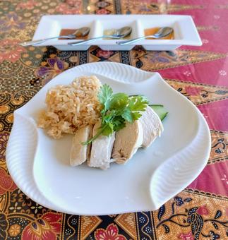 タイ料理_カオマンガイ タイ料理_カオマンガイ カオマンガイ,タイ料理,ジャスミン米の写真素材