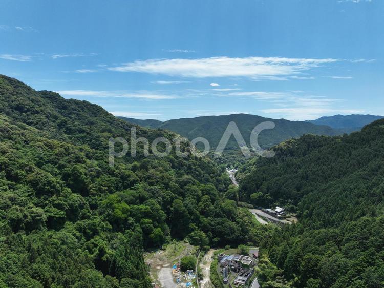 初瀬ダム２－８ ドローン,空撮,ドローン撮影の写真素材