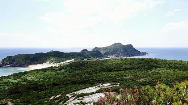 沖縄県慶良間諸島阿波連園地から見える海 沖縄県慶良間諸島阿波連園地から見える海 渡嘉敷,阿波連,海の写真素材
