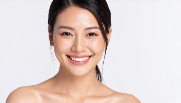ナチュラルメイクの女性 ナチュラルメイクの女性の写真
