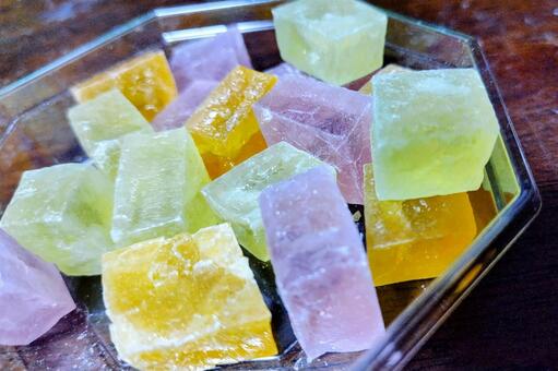 琥珀糖 琥珀糖,こはくとう,お菓子の写真素材