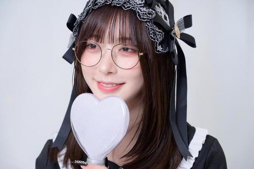 推し活をする地雷系女子 日本人,女性,地雷系女子の写真素材