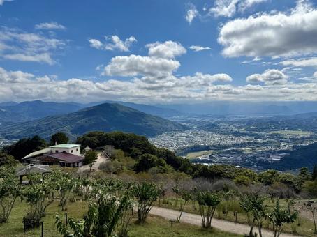 宝登山 山頂から 宝登山 山頂から 山頂,宝登山,自然の写真素材