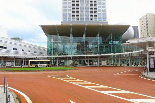 福井駅前バスターミナル 福井駅前バスターミナル 福井,福井駅,福井駅前の写真素材