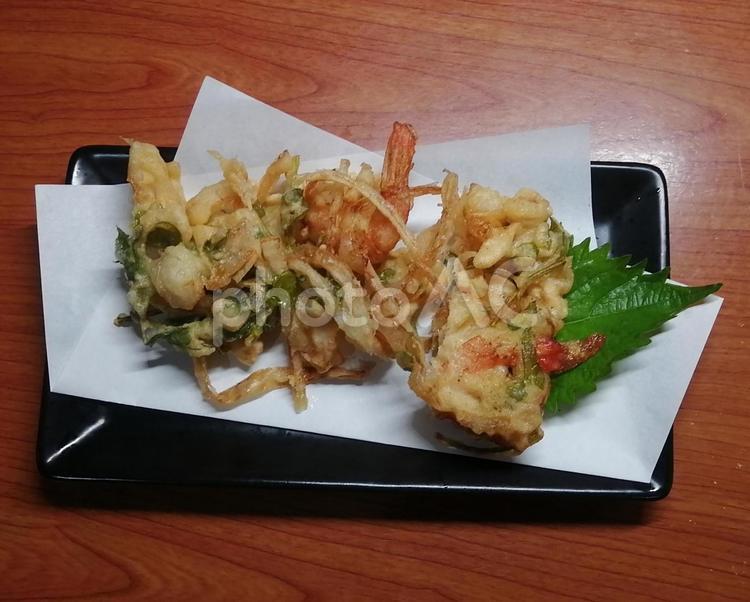 かき揚げ かき揚げ,揚げ物,海老の写真素材
