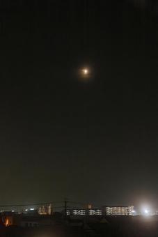 半月の夜 半月の夜 月,クレーター,月夜の写真素材