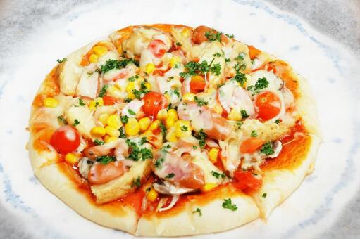 手作りミックスピザ ミックスピザ,ピザ,パン類の写真素材