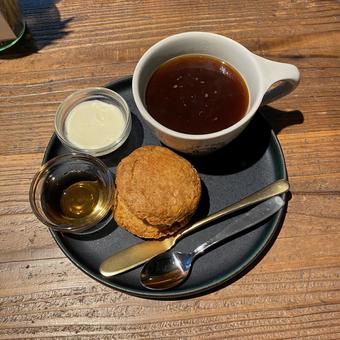 スコーン スコーン スコーン,コーヒー,モーニングの写真素材
