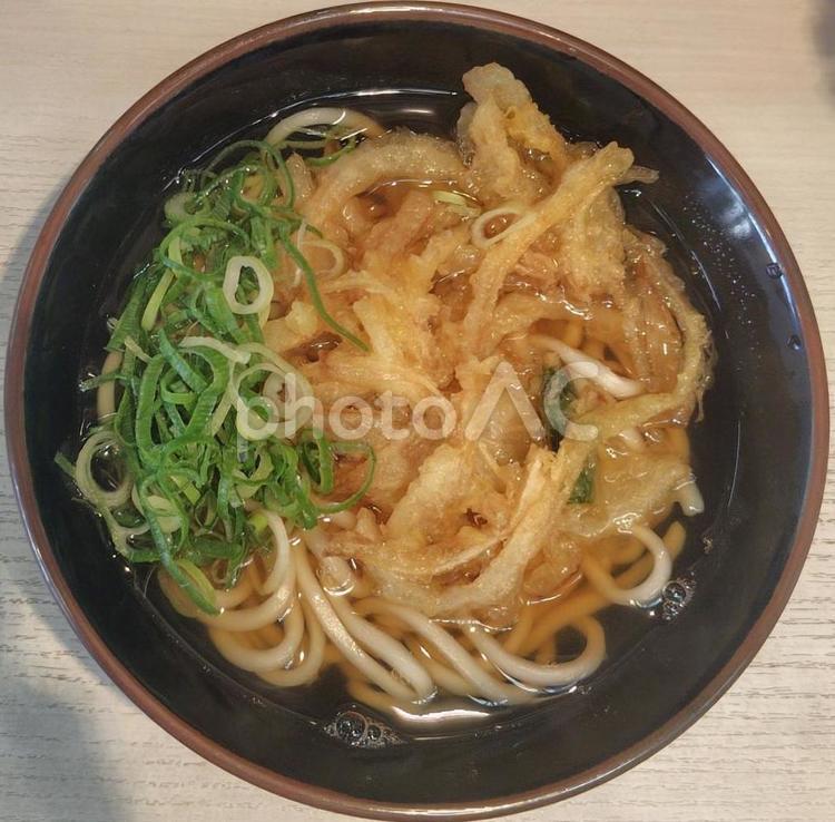 かき揚げうどん かき揚げ,天ぷら,天麩羅の写真素材