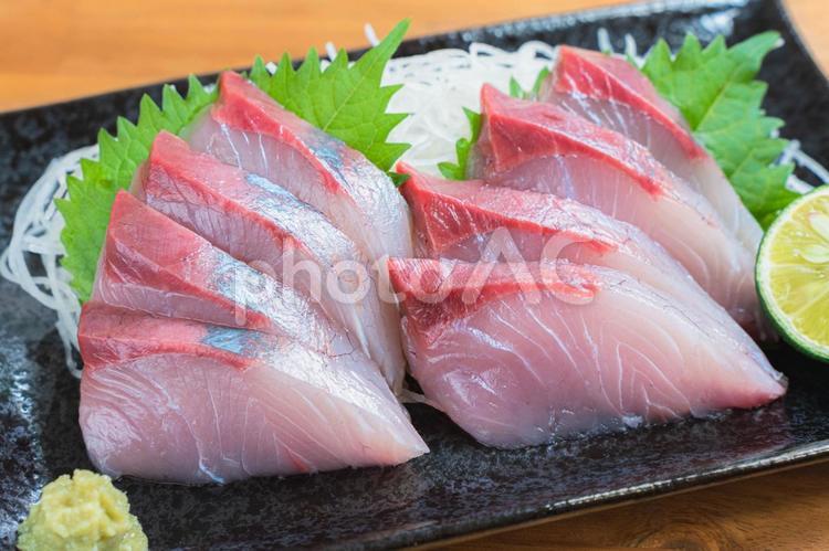 はまちの刺身 はまち,刺身,切り身の写真素材