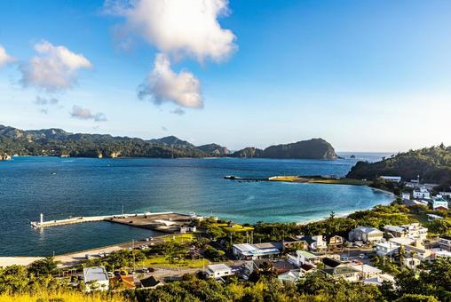 小笠原諸島 大神山公園山頂から望む絶景 小笠原諸島 大神山公園山頂から望む絶景 小笠原諸島,大神山公園,海の写真素材