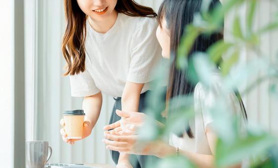 ミーティングをする2人のビジネスウーマン ミーティングをする2人のビジネスウーマン 女性,ビジネス,ビジネスウーマンの写真素材