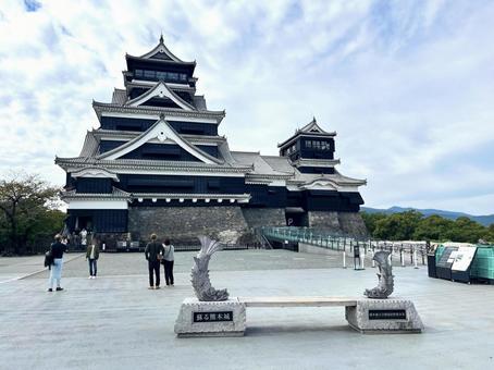 日本三名城 熊本城 日本三名城 熊本城 熊本城,日本三名城,加藤清正の写真素材