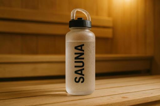 サウナ用の水分補給ボトルの写真