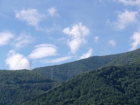 山と空 山と空 山,空,緑の写真素材