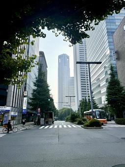 新宿　2025年夏　 建設中,再開発,ストリートの写真素材