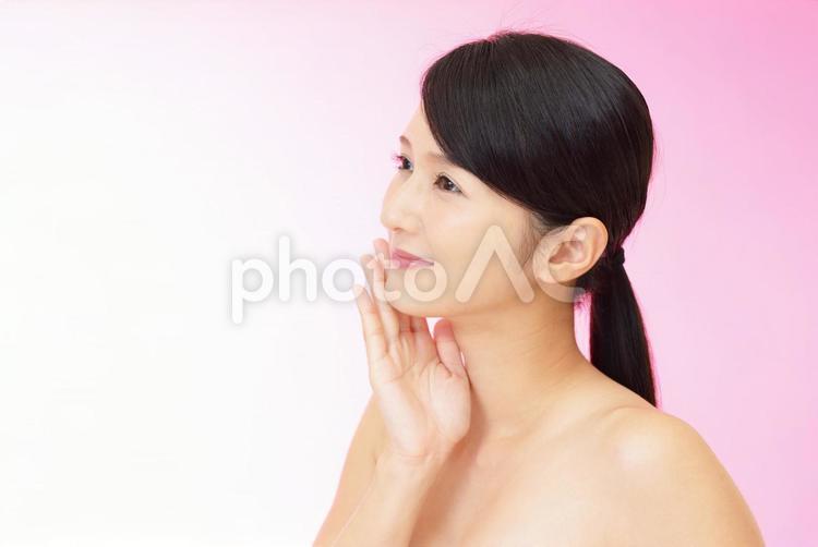 美容　スキンケアイメージ 美容,女性,人物の写真素材