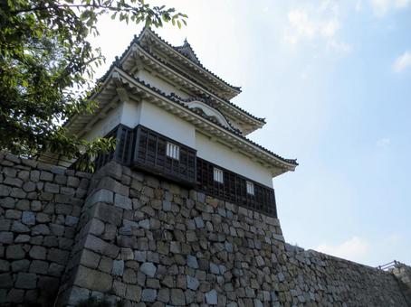 丸亀城 天守 丸亀城 天守 丸亀城,現存天守,高石垣の写真素材