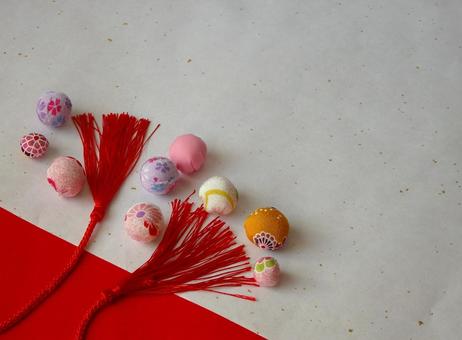 和のきらめきに包まれた福の一粒 正月,背景,正月飾りの写真素材