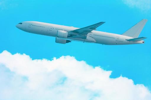 飛行機 飛行機 航空機,旅客機,b777の写真素材