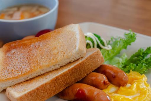 洋風朝食セット 洋風朝食セット 朝食,洋風朝食,トーストの写真素材