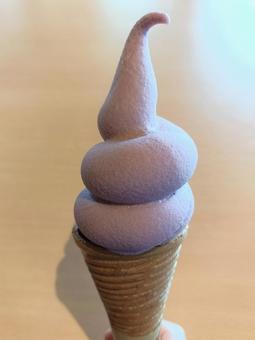 巨峰ソフトクリーム 巨峰ソフト,ソフトクリーム,巨峰の写真素材