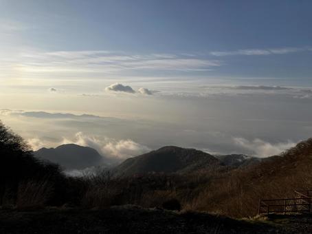 Photo, sea of ​​clouds, sky, pass, 