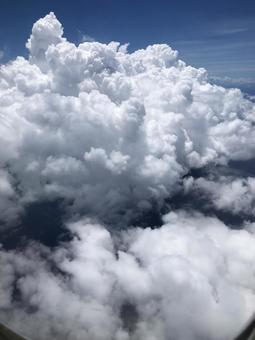 飛行機から見える空 飛行機から見える空 飛行機,空,雲の写真素材