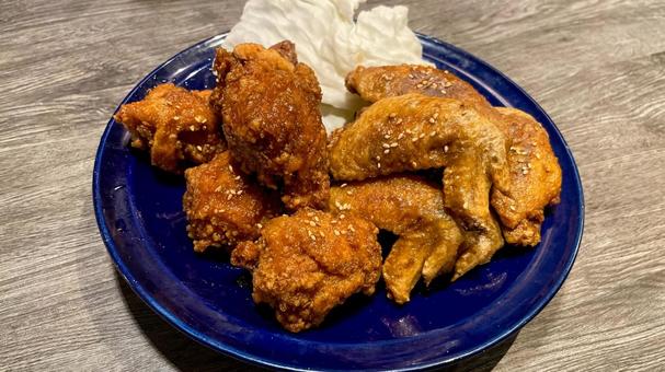 北九州お福の唐揚げ皿盛り 北九州お福の唐揚げ皿盛り 唐揚げ,お福,北九州の写真素材