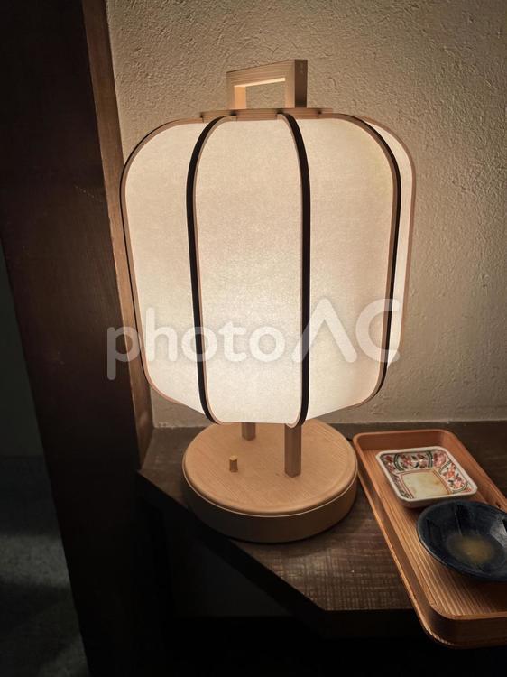 和の行灯 行灯,照明,ライトの写真素材