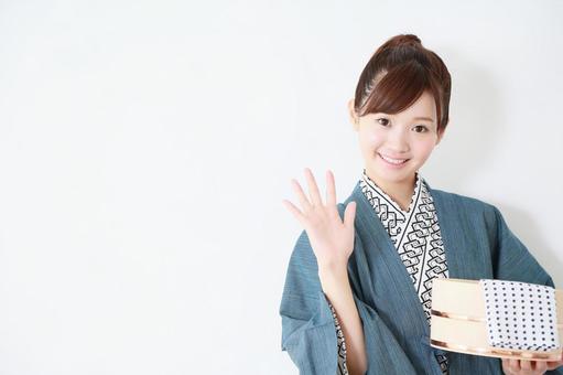 女子旅 温泉旅行イメージ 女子旅 温泉旅行イメージ 女子旅,大学生,和服の写真素材