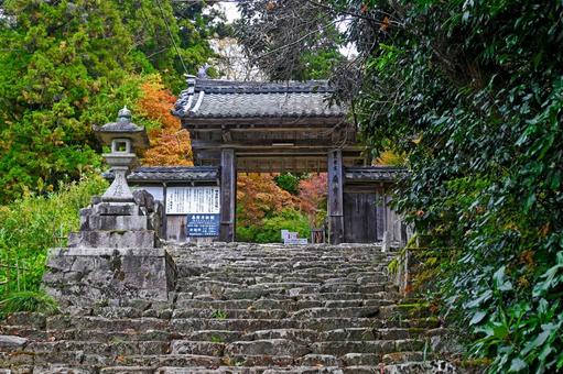 滋賀・近江八幡 桑實寺 山門(正面) 滋賀・近江八幡 桑實寺 山門(正面)の写真