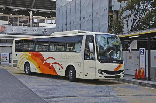 三菱ふそう　エアロエース　京福 夜行バス,高速バス,旅行の写真素材